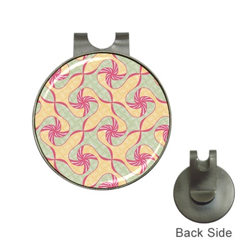 Abstract Pattern Design Scrapbooking Hat Clips with Golf Markers from ArtsNow.com Front