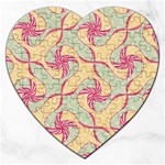 Abstract Pattern Design Scrapbooking Jigsaw Puzzle (Heart)