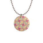 Abstract Pattern Design Scrapbooking 1  Button Necklace