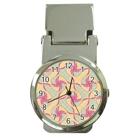 Abstract Pattern Design Scrapbooking Money Clip Watches from ArtsNow.com Front