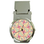 Abstract Pattern Design Scrapbooking Money Clip Watches