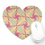 Abstract Pattern Design Scrapbooking Heart Mousepad