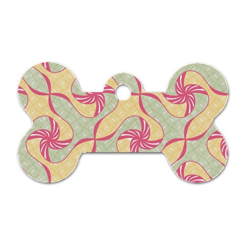 Abstract Pattern Design Scrapbooking Dog Tag Bone (One Side) from ArtsNow.com Front