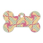 Abstract Pattern Design Scrapbooking Dog Tag Bone (One Side)