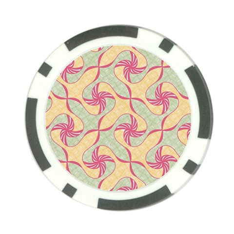 Abstract Pattern Design Scrapbooking Poker Chip Card Guard from ArtsNow.com Front