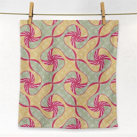 Abstract Pattern Design Scrapbooking Face Towel from ArtsNow.com Front