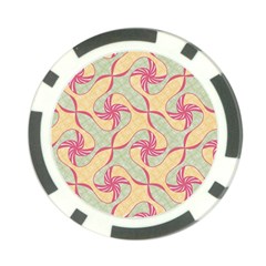 Abstract Pattern Design Scrapbooking Poker Chip Card Guard (10 pack) from ArtsNow.com Front