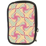 Abstract Pattern Design Scrapbooking Compact Camera Leather Case