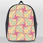 Abstract Pattern Design Scrapbooking School Bag (Large)