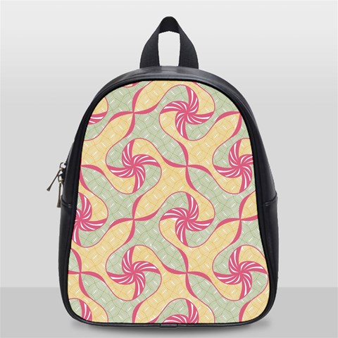 Abstract Pattern Design Scrapbooking School Bag (Small) from ArtsNow.com Front