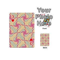 Abstract Pattern Design Scrapbooking Playing Cards 54 Designs (Mini) from ArtsNow.com Front - Heart3