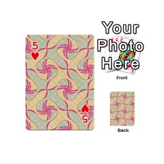 Abstract Pattern Design Scrapbooking Playing Cards 54 Designs (Mini) from ArtsNow.com Front - Heart5