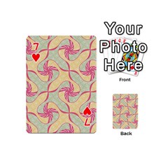 Abstract Pattern Design Scrapbooking Playing Cards 54 Designs (Mini) from ArtsNow.com Front - Heart7