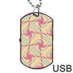 Abstract Pattern Design Scrapbooking Dog Tag USB Flash (One Side)