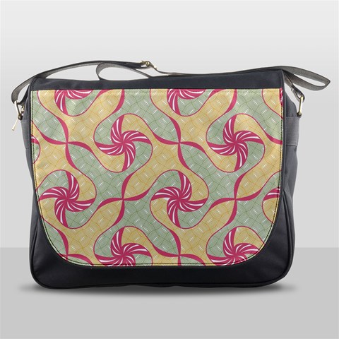 Abstract Pattern Design Scrapbooking Messenger Bag from ArtsNow.com Front