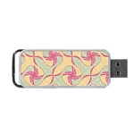 Abstract Pattern Design Scrapbooking Portable USB Flash (One Side)