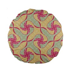 Abstract Pattern Design Scrapbooking Standard 15  Premium Round Cushions from ArtsNow.com Front