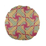 Abstract Pattern Design Scrapbooking Standard 15  Premium Round Cushions