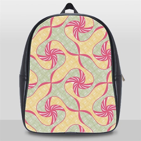 Abstract Pattern Design Scrapbooking School Bag (XL) from ArtsNow.com Front