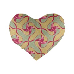 Abstract Pattern Design Scrapbooking Standard 16  Premium Heart Shape Cushions from ArtsNow.com Back