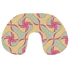 Abstract Pattern Design Scrapbooking Travel Neck Pillow from ArtsNow.com Front