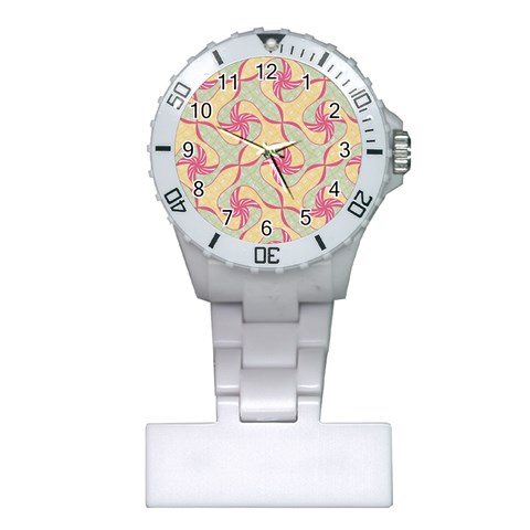 Abstract Pattern Design Scrapbooking Plastic Nurses Watch from ArtsNow.com Front