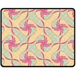 Abstract Pattern Design Scrapbooking Two Sides Fleece Blanket (Medium)