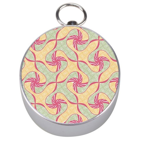 Abstract Pattern Design Scrapbooking Silver Compasses from ArtsNow.com Front