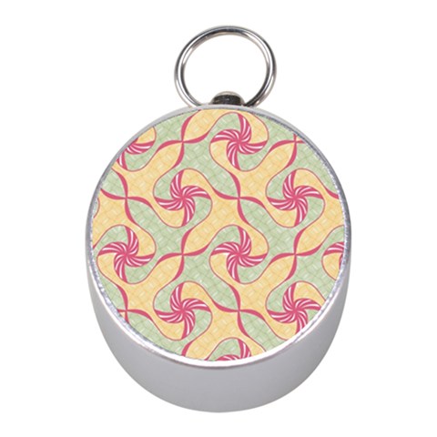 Abstract Pattern Design Scrapbooking Mini Silver Compasses from ArtsNow.com Front