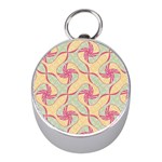 Abstract Pattern Design Scrapbooking Mini Silver Compasses