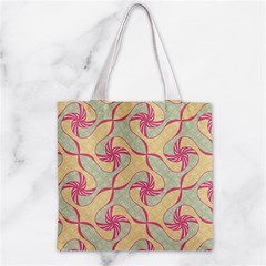 Abstract Pattern Design Scrapbooking Zipper Grocery Tote Bag from ArtsNow.com Front