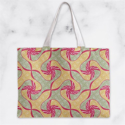 Abstract Pattern Design Scrapbooking Zipper Mini Tote Bag from ArtsNow.com Front