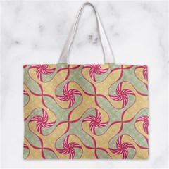 Abstract Pattern Design Scrapbooking Zipper Mini Tote Bag from ArtsNow.com Back