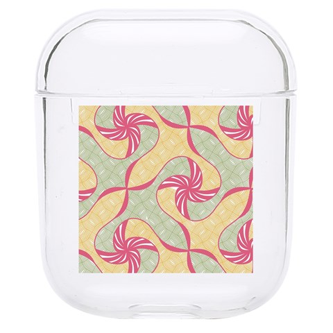 Abstract Pattern Design Scrapbooking Hard PC AirPods 1/2 Case from ArtsNow.com Front