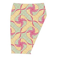 Abstract Pattern Design Scrapbooking Midi Wrap Pencil Skirt from ArtsNow.com  Front Right 