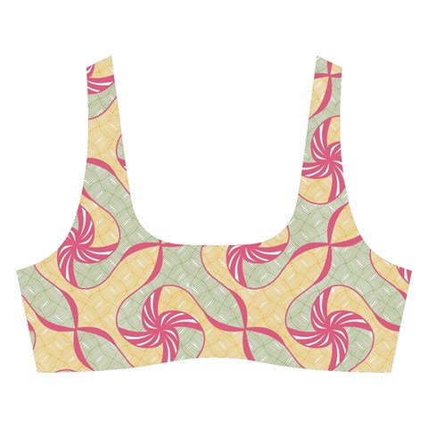 Abstract Pattern Design Scrapbooking Cross Back Hipster Bikini Set from ArtsNow.com Front