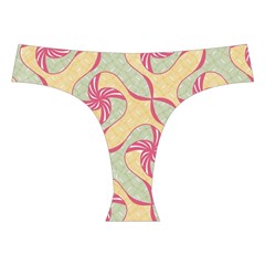 Abstract Pattern Design Scrapbooking Cross Back Hipster Bikini Set from ArtsNow.com Front Under