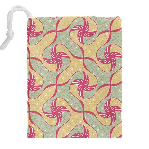 Abstract Pattern Design Scrapbooking Drawstring Pouch (4XL) from ArtsNow.com Back