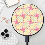 Abstract Pattern Design Scrapbooking Wireless Fast Charger(Black)