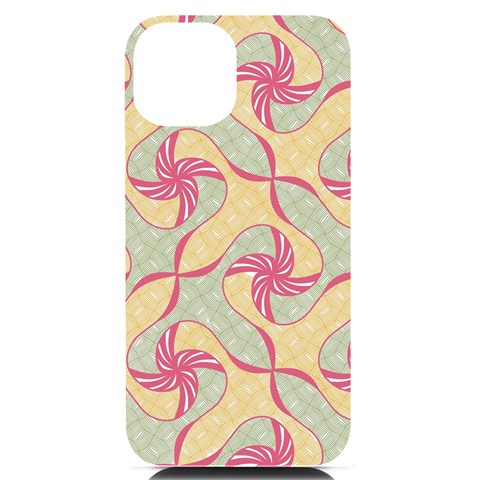 Abstract Pattern Design Scrapbooking iPhone 14 Black UV Print PC Hardshell Case from ArtsNow.com Front