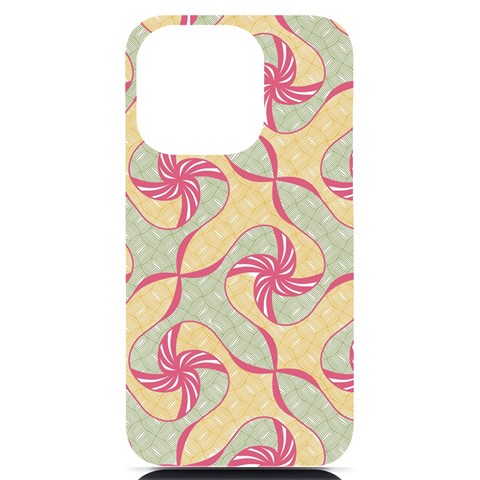 Abstract Pattern Design Scrapbooking iPhone 14 Pro Black UV Print PC Hardshell Case from ArtsNow.com Front