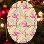 Abstract Pattern Design Scrapbooking UV Print Acrylic Ornament Oval