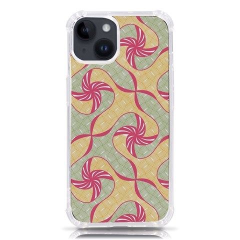 Abstract Pattern Design Scrapbooking iPhone 14 TPU UV Print Case from ArtsNow.com Front