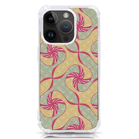 Abstract Pattern Design Scrapbooking iPhone 14 Pro TPU UV Print Case from ArtsNow.com Front