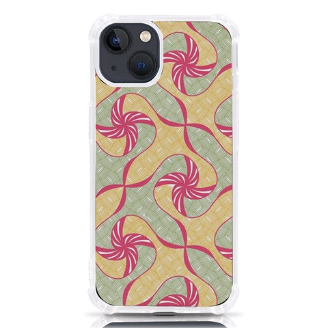 Abstract Pattern Design Scrapbooking iPhone 13 TPU UV Print Case from ArtsNow.com Front