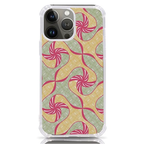 Abstract Pattern Design Scrapbooking iPhone 13 Pro Max TPU UV Print Case from ArtsNow.com Front