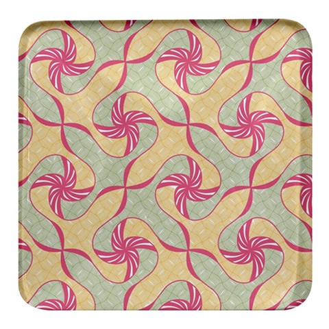 Abstract Pattern Design Scrapbooking Square Glass Fridge Magnet (4 pack) from ArtsNow.com Front