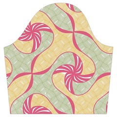 Abstract Pattern Design Scrapbooking Trumpet Sleeve Cropped Top from ArtsNow.com Sleeve Right