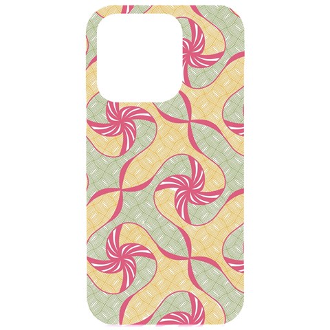 Abstract Pattern Design Scrapbooking iPhone 15 Pro Black UV Print PC Hardshell Case from ArtsNow.com Front