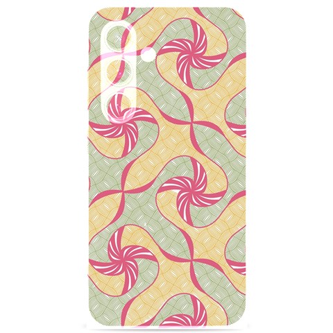 Abstract Pattern Design Scrapbooking Samsung Galaxy S24 6.2 Inch Black TPU UV Case from ArtsNow.com Front